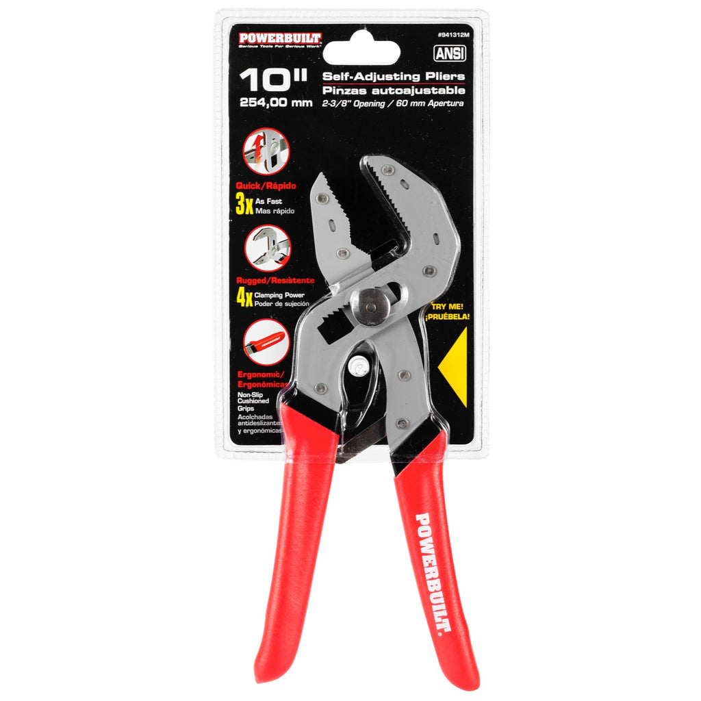 Self-Adjusting Power Grip Pliers 255mm/10"