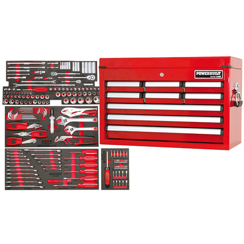 Powerbuilt 189pc Red Tool Chest & Assorted Tools