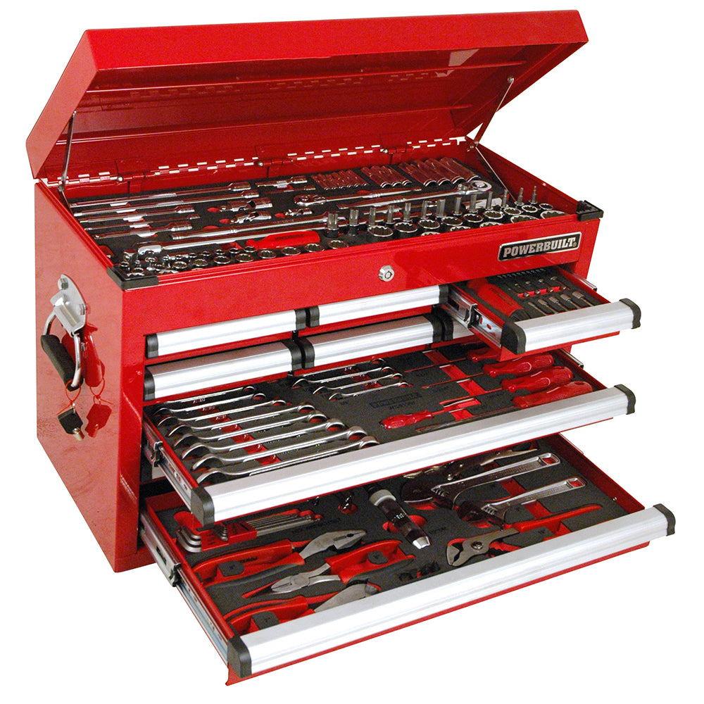 Powerbuilt 189pc Red Tool Chest & Assorted Tools