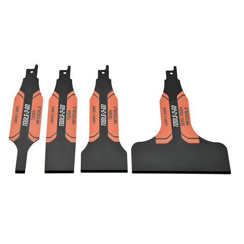 Tools 2 Go 4pc Reciprocating Shovel Blade Set