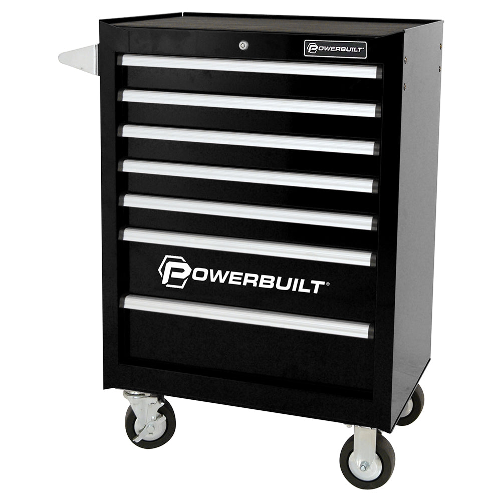 Powerbuilt 7 Drawer Roller Cabinet - Black