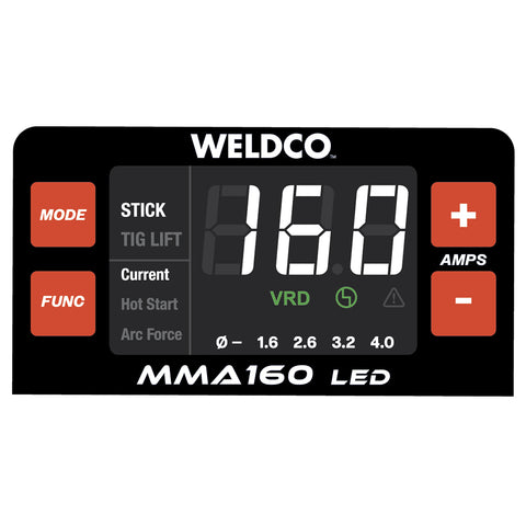 Weldco MMA160 Welding Machine ARC/TIG