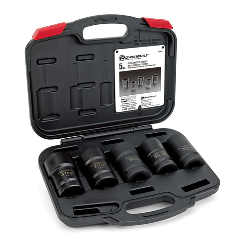 Powerbuilt 1” Dr 5pc Master Budd Wheel Socket Set