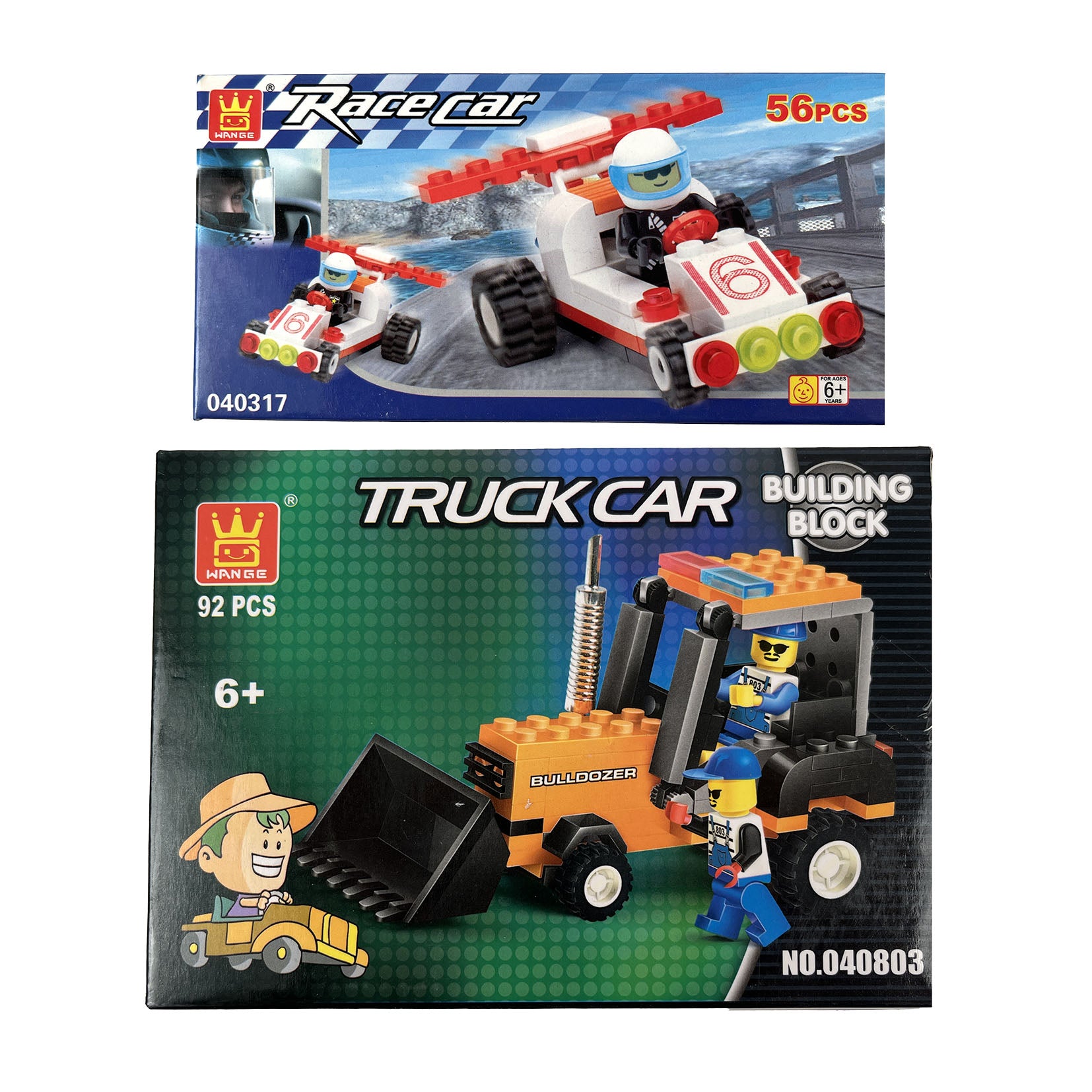 Combo Set #5 - Truck & Speed Race Car Building Blocks Kit
