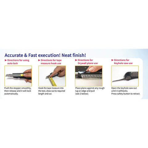 Drywall Plane Cutter (4-in-1 Knife)