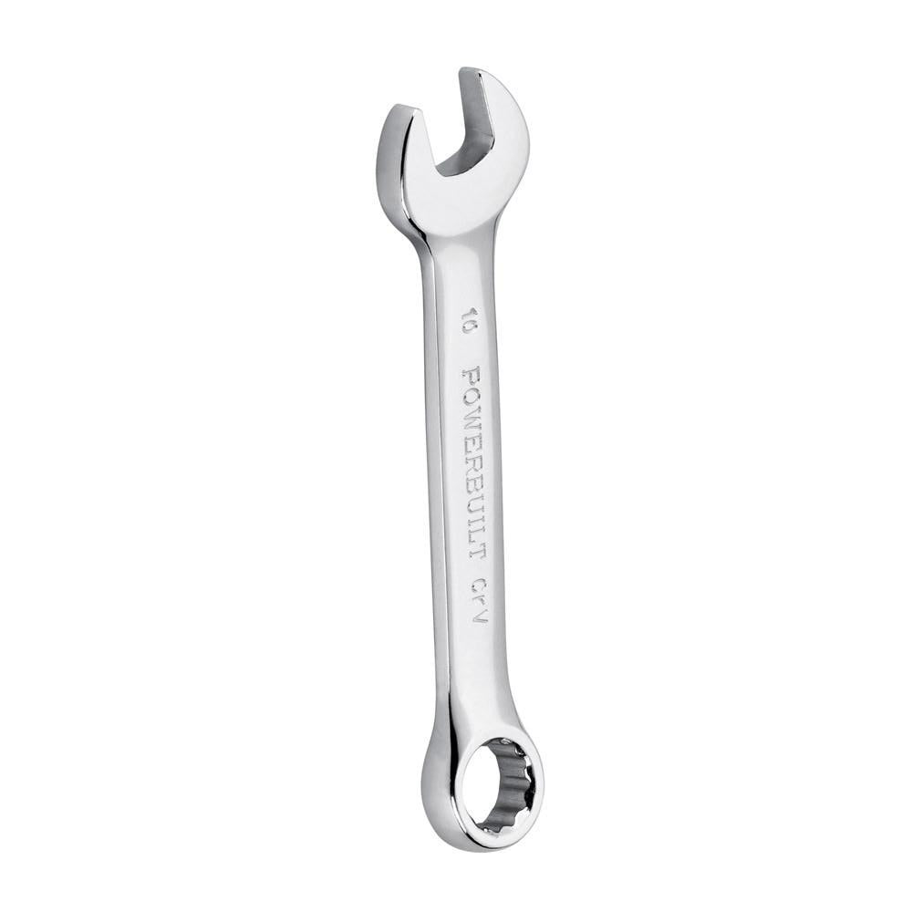 Powerbuilt 9/16â€ť x 115mm Stubby Ring and Open End Spanner