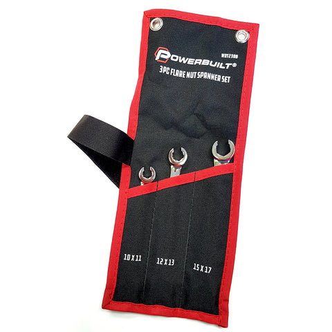 3PC FLARE NUT SPANNER SET