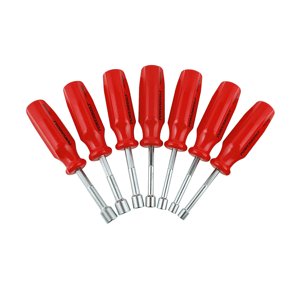 Powerbuilt 7pc Maxi-Grip Metric Nut Drivers