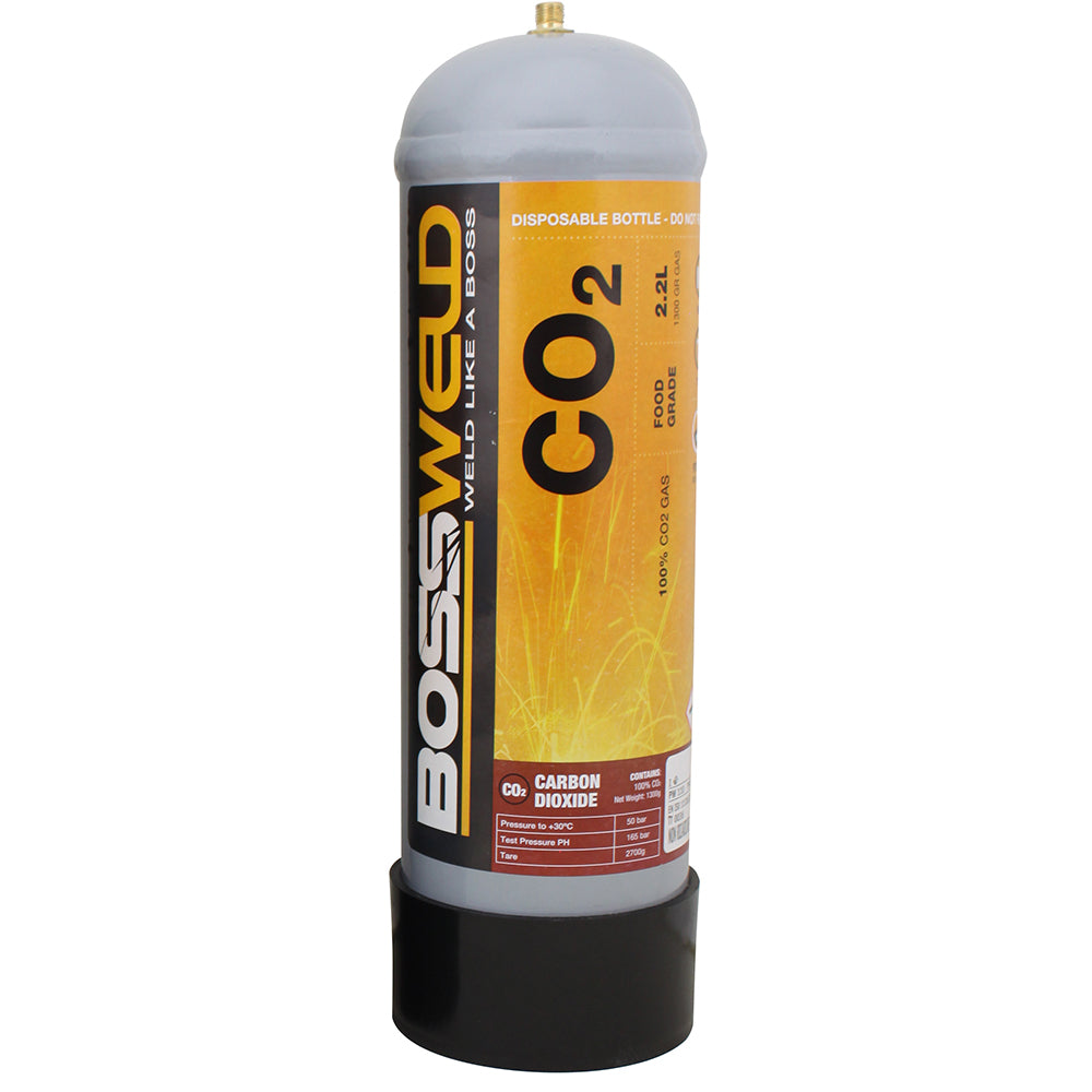 Bossweld 2.2 Lt Co2 Disposable Gas Bottle