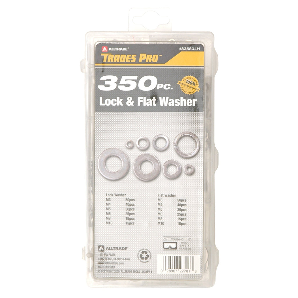 Trades Pro 350PC LOCK FLAT WASHER ASSORTMENT