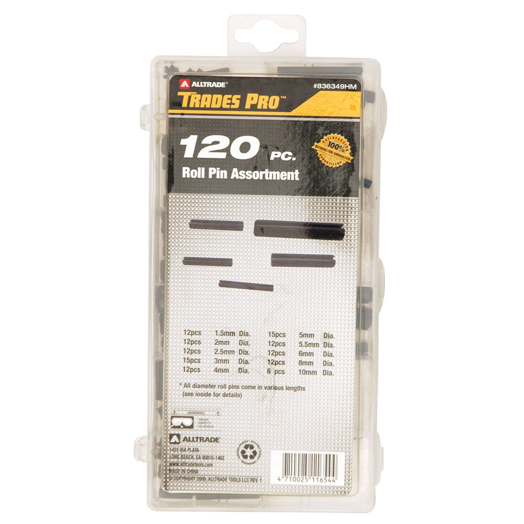 Trades Pro 120PC METRIC ROLL PIN ASSORTMENT