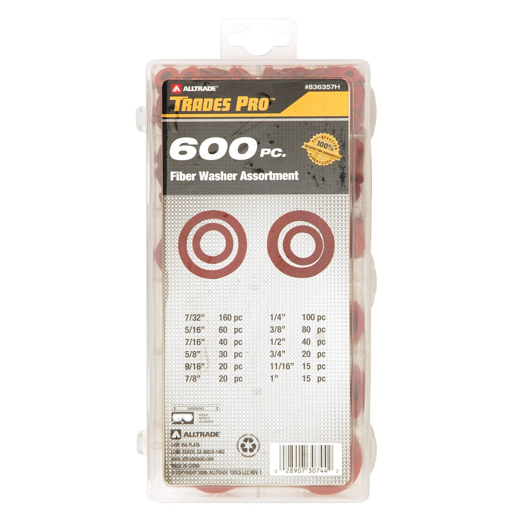 Trades Pro 600PC FIBER WASHER ASSORTMENT