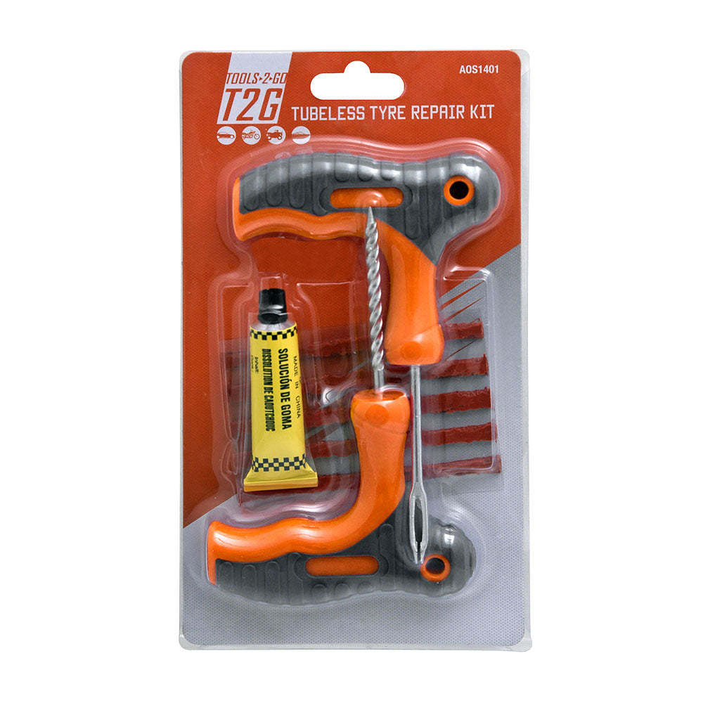 Tools 2 Go 8pc Tubeless Tyre Repair Kit