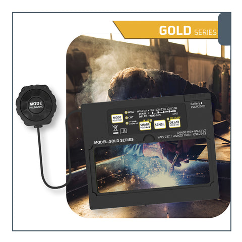 Weldsafe Welding Helmet Gold Matt Black