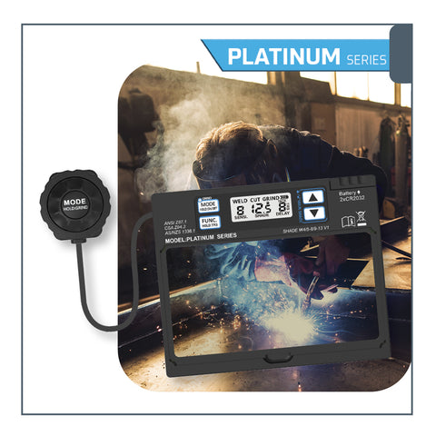 Weldsafe Welding Helmet Platinum Ironshade