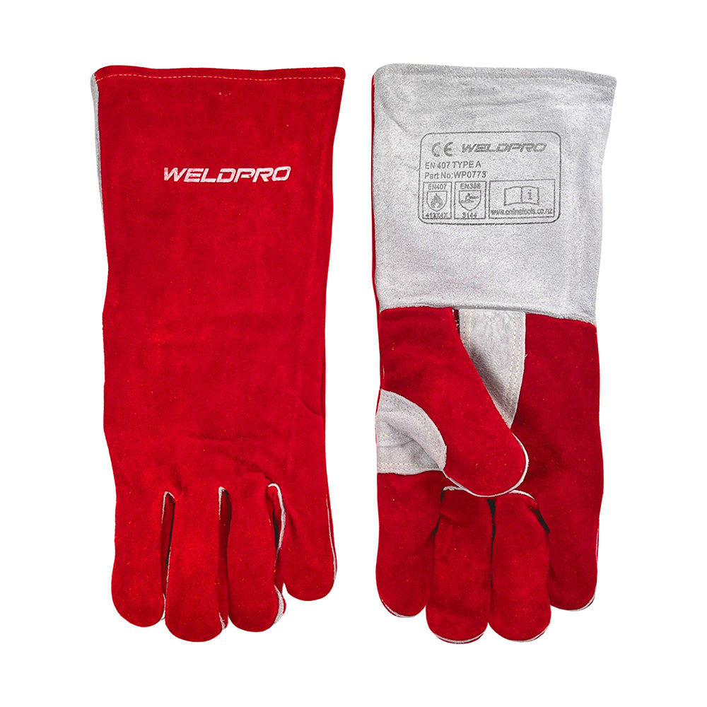 Weldpro Premium Welding Gloves – RED