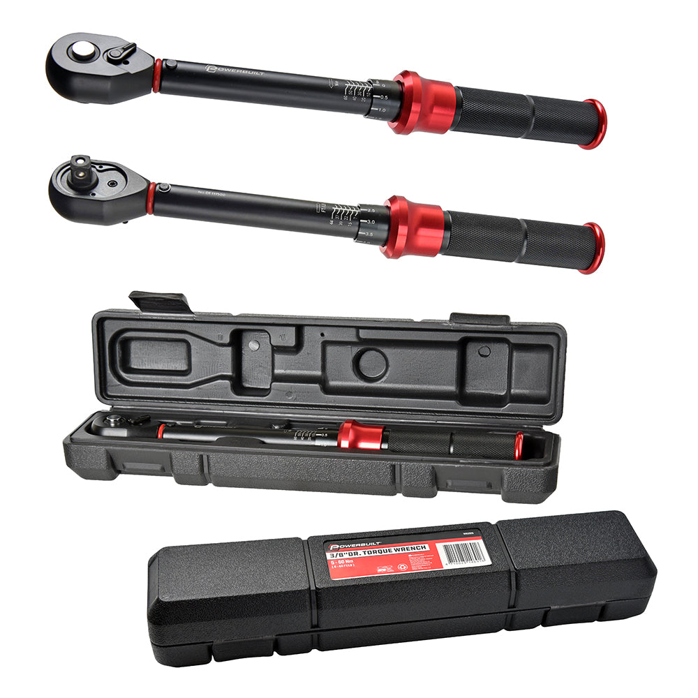 Powerbuilt Torque Wrench 3/8Dr 5-60Nm