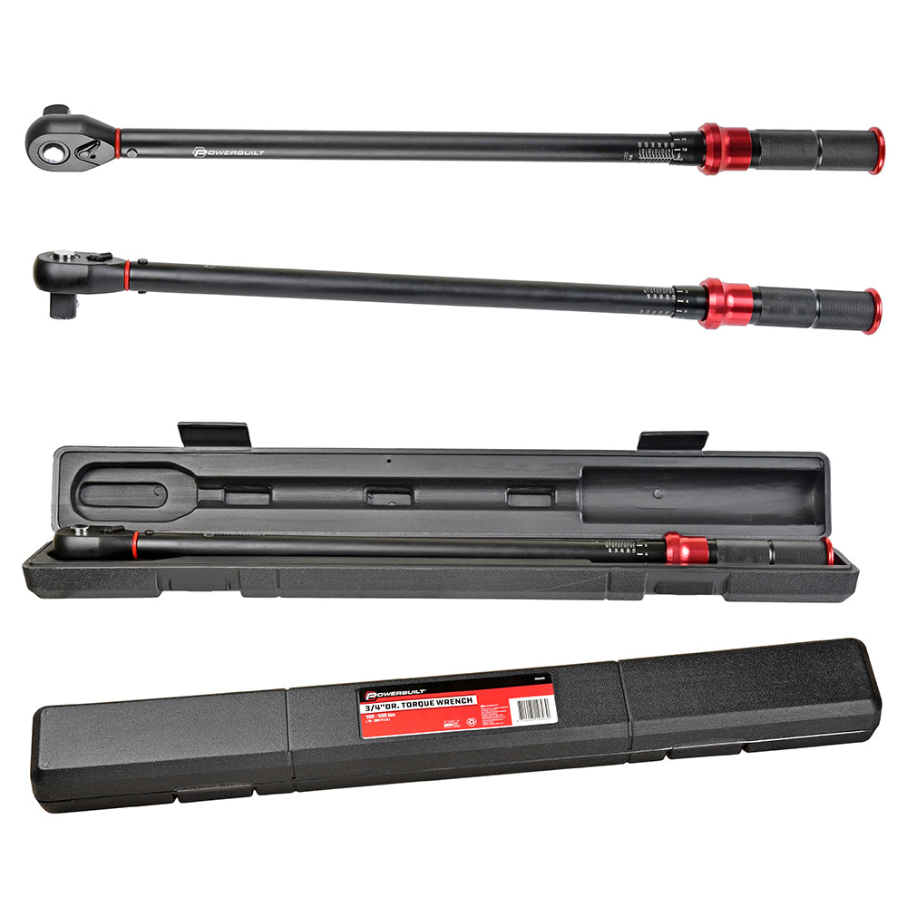 Powerbuilt Torque Wrench 3/4Dr 100-500Nm