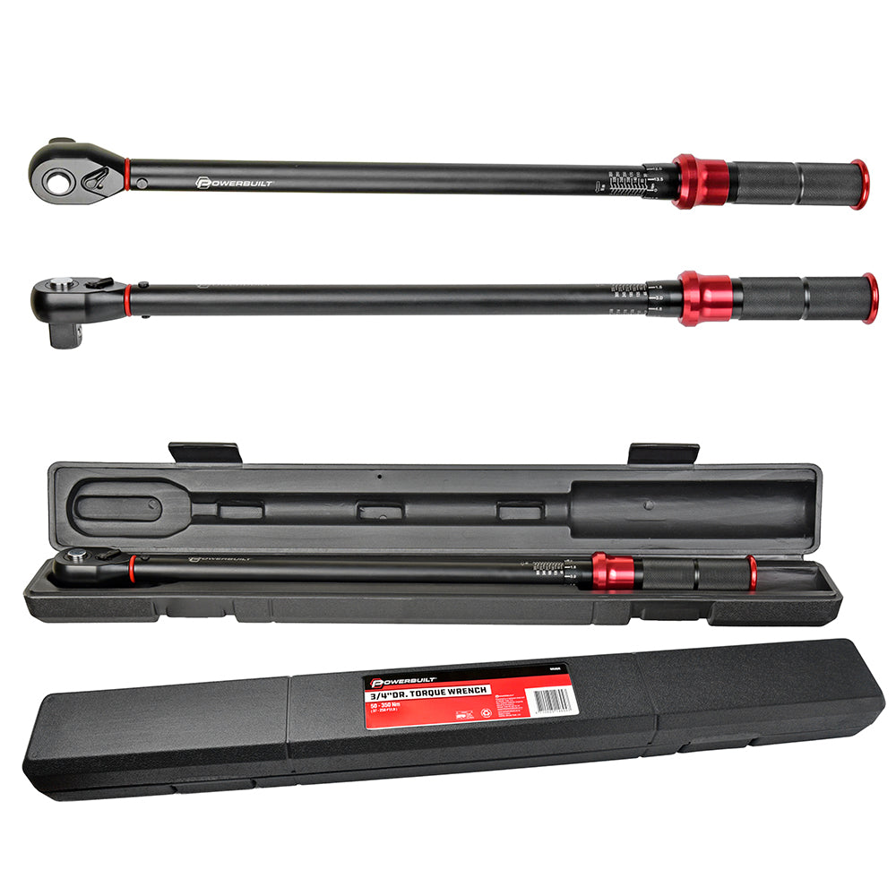 Powerbuilt Torque Wrench 3/4Dr 50-350Nm
