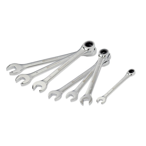 Powerbuilt 7pc Metric Reversible Gear Spanner Set