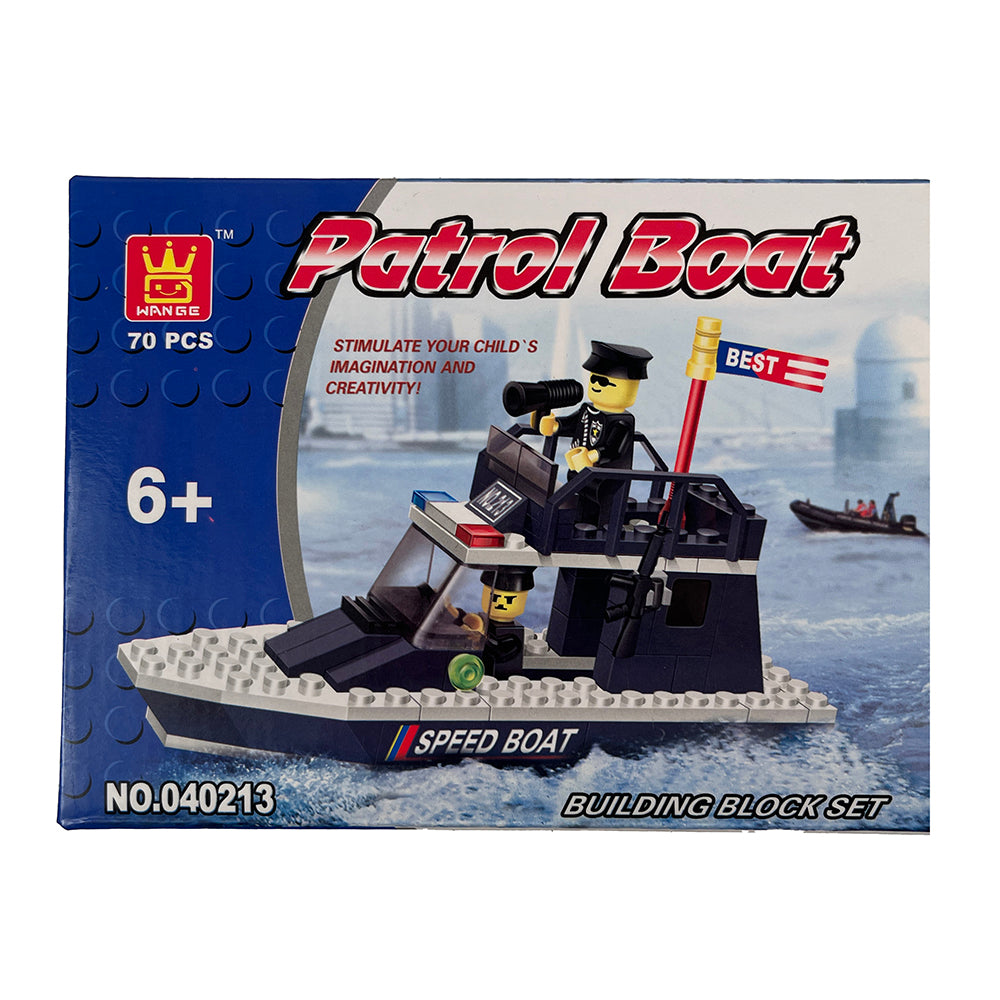 Patrol Boat Building Blocks 70 pcs