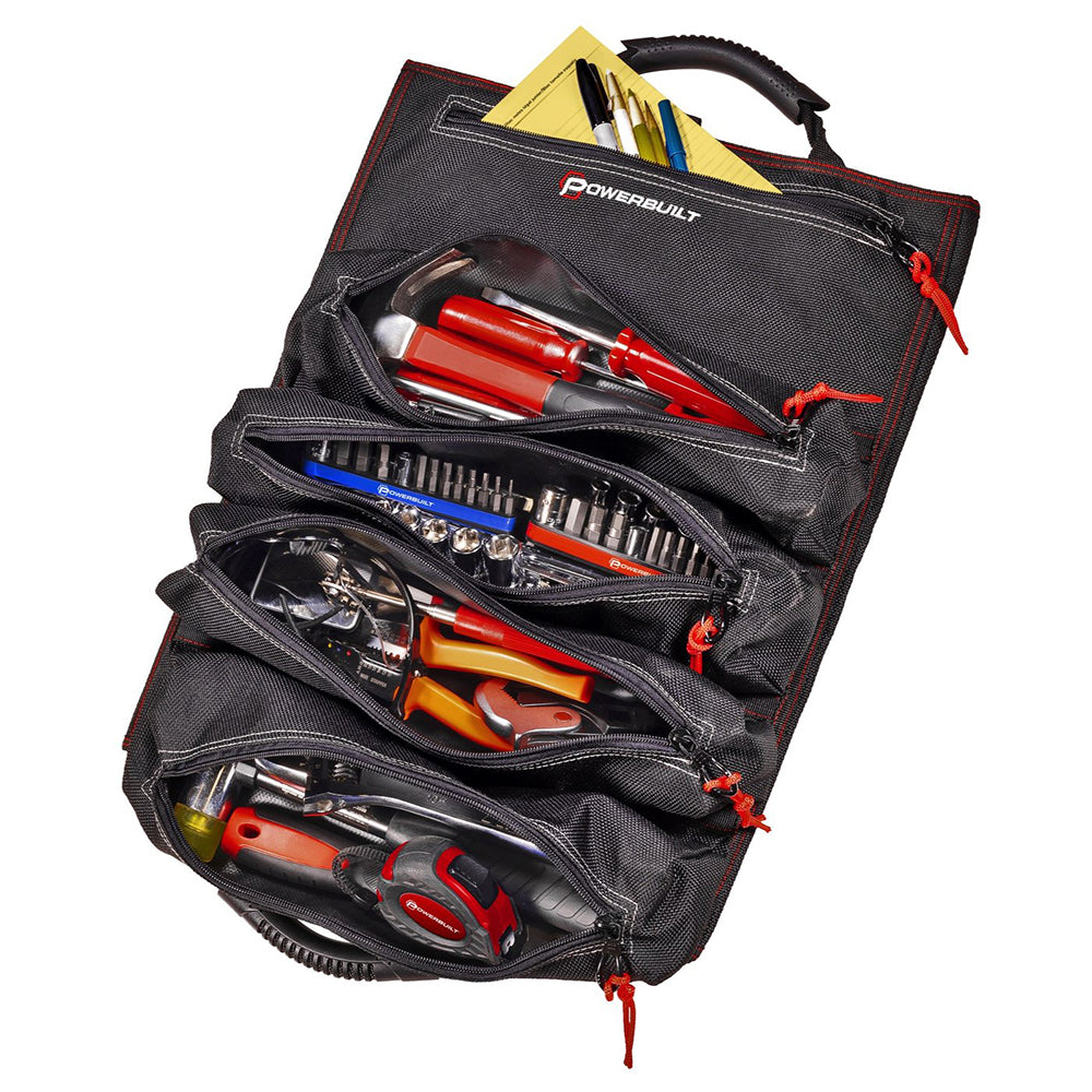 POWERBUILT 5 POCKET ROLL UP TOOL BAG