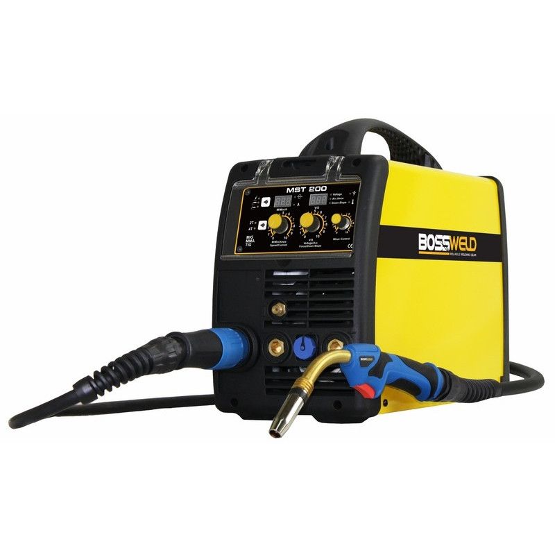 Bossweld MST 200 MIG & Stick Arc Inverter Welder...BOSSWELD FACTORY RETURNS