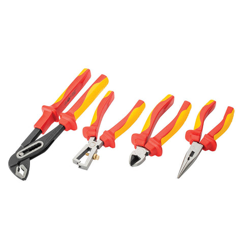 4pc VDE Plier Set W/Storage Case