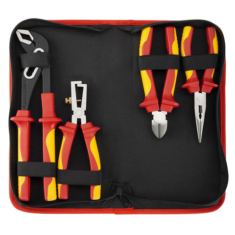 4pc VDE Plier Set W/Storage Case