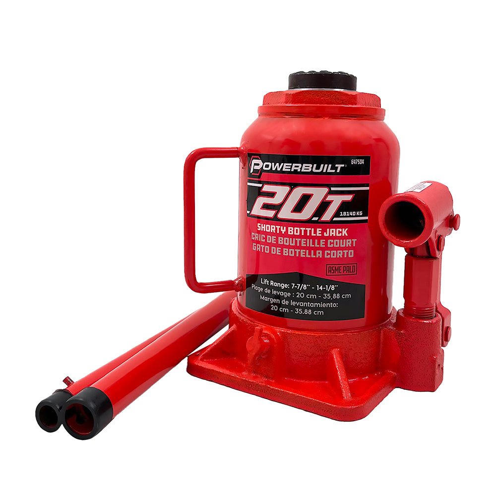 Powerbuilt 20 Ton / 18,000kg Shorty Bottle Jack