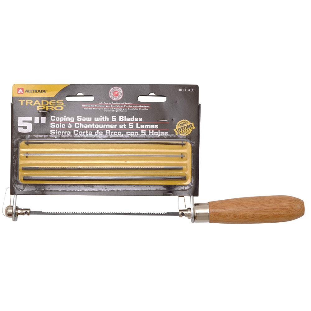 Trades Pro Coping Saw with 5 Blades