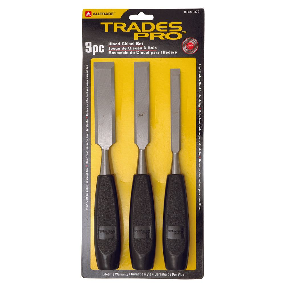 Trades Pro 3pc Wood Chisel Set