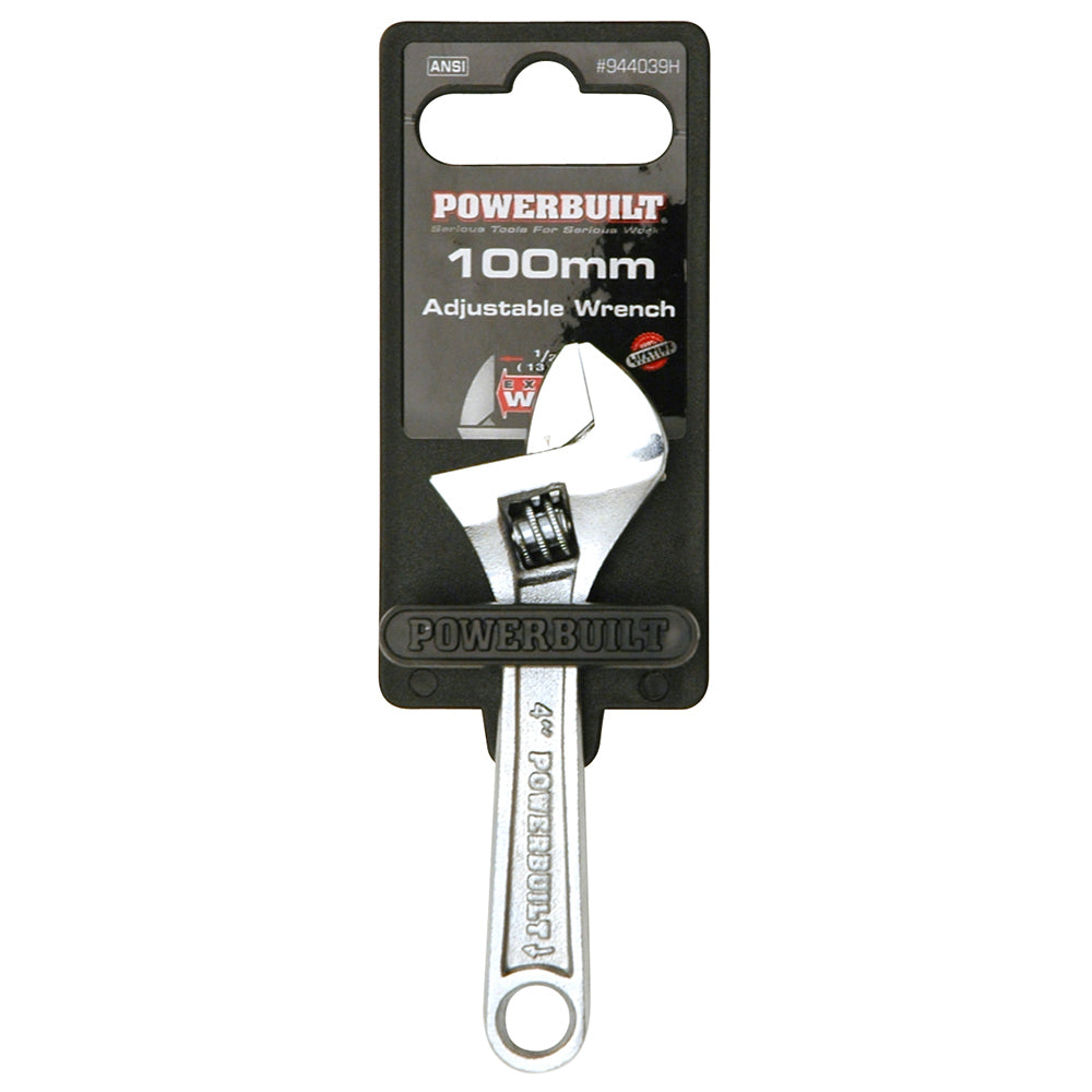 Powerbuilt 100mm/4 Adjustable Wrench