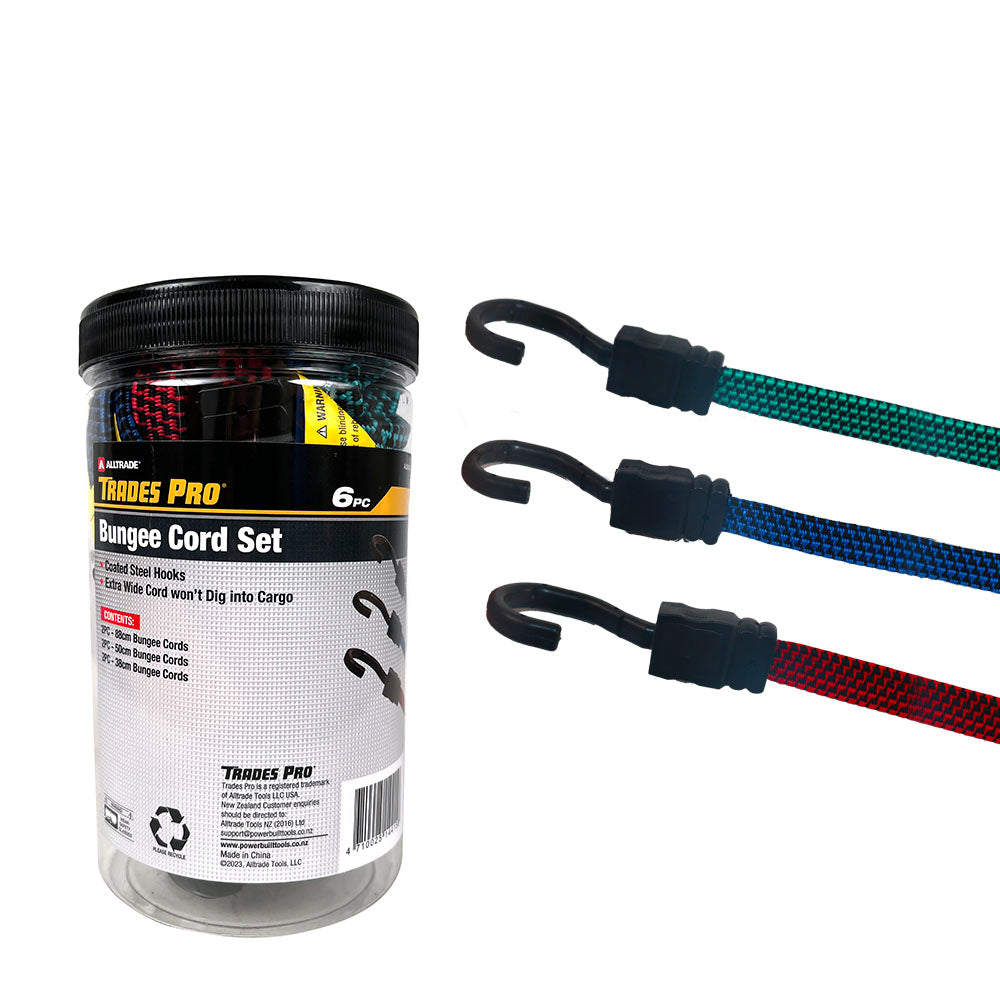 Trades Pro 6pc Bungee Cord Set