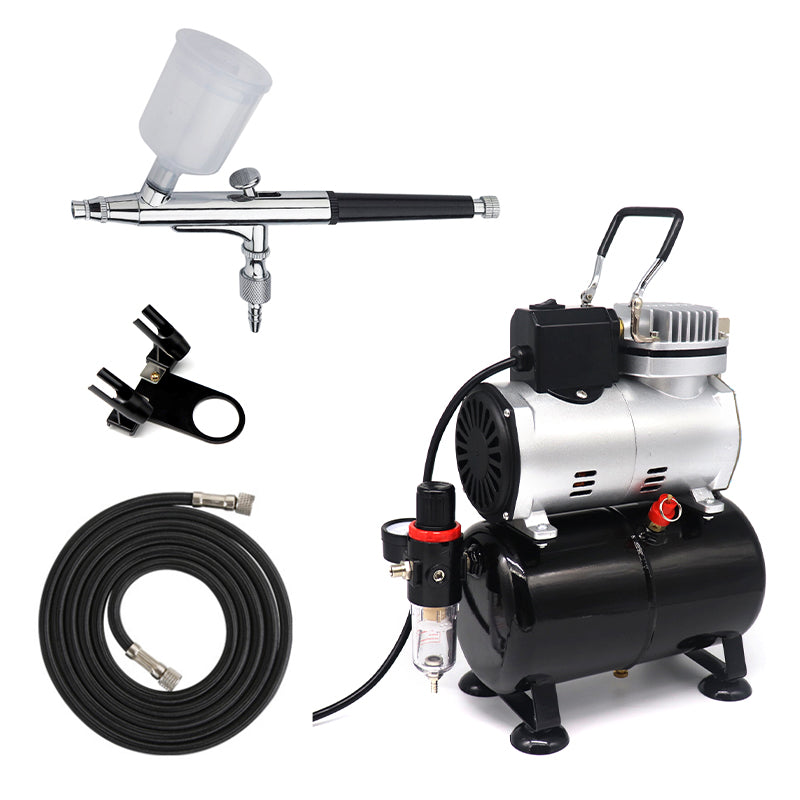 Airbrush Kit With Compressor AS-186K With Airbrush Gun Air 