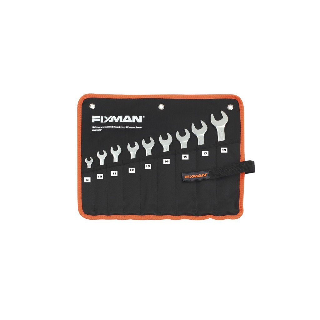Fixman 9pc Metric Combination Wrench Set in Bag