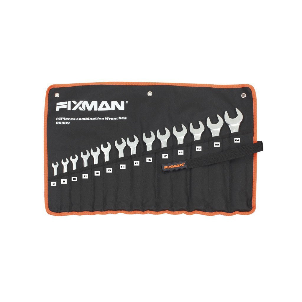 Fixman 14pc Metric Combination Wrench Set in Bag
