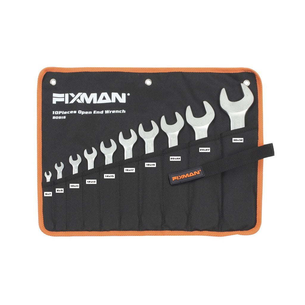 Fixman 10pc Double Open End Wrench