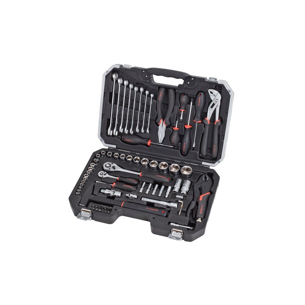 Fixman 72pc Metric Tool Set - 1/4"/1/2"Dr/Case