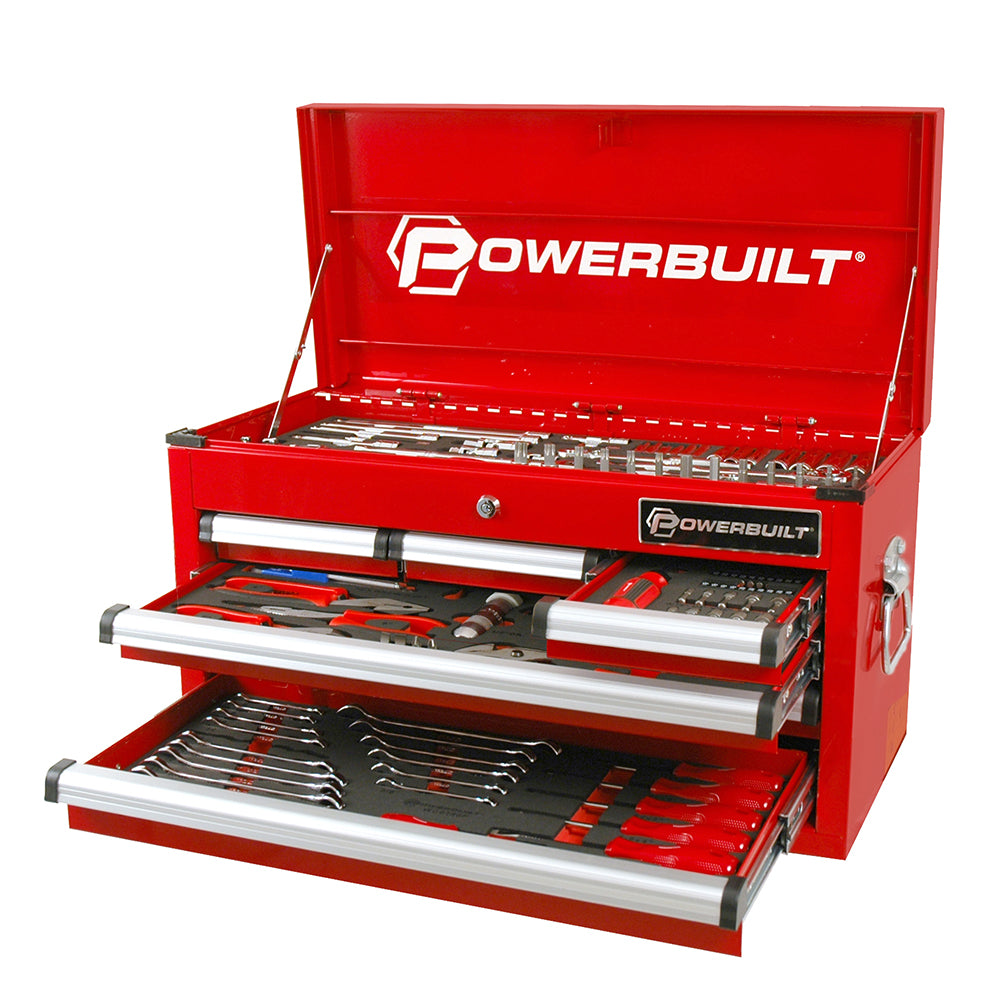 Powerbuilt 189pc 6Dr Tool Chest & Tools - Red Series