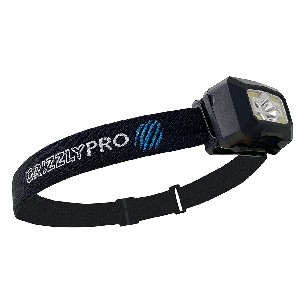 GrizzlyPRO 250 Lumen LED Rechargeable Head-Band Light