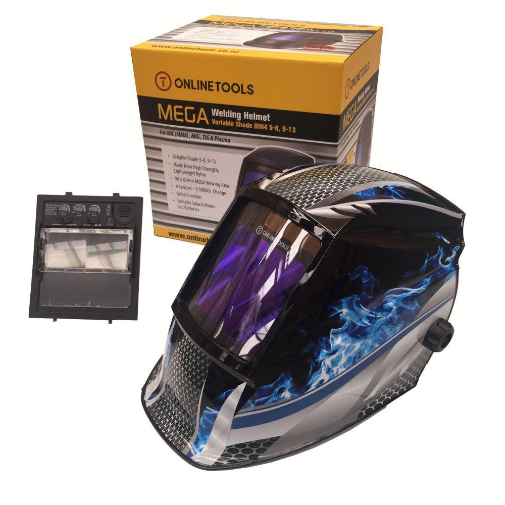 Welding Helmet 4 SEN - MEGA VIEW- Fire Metal