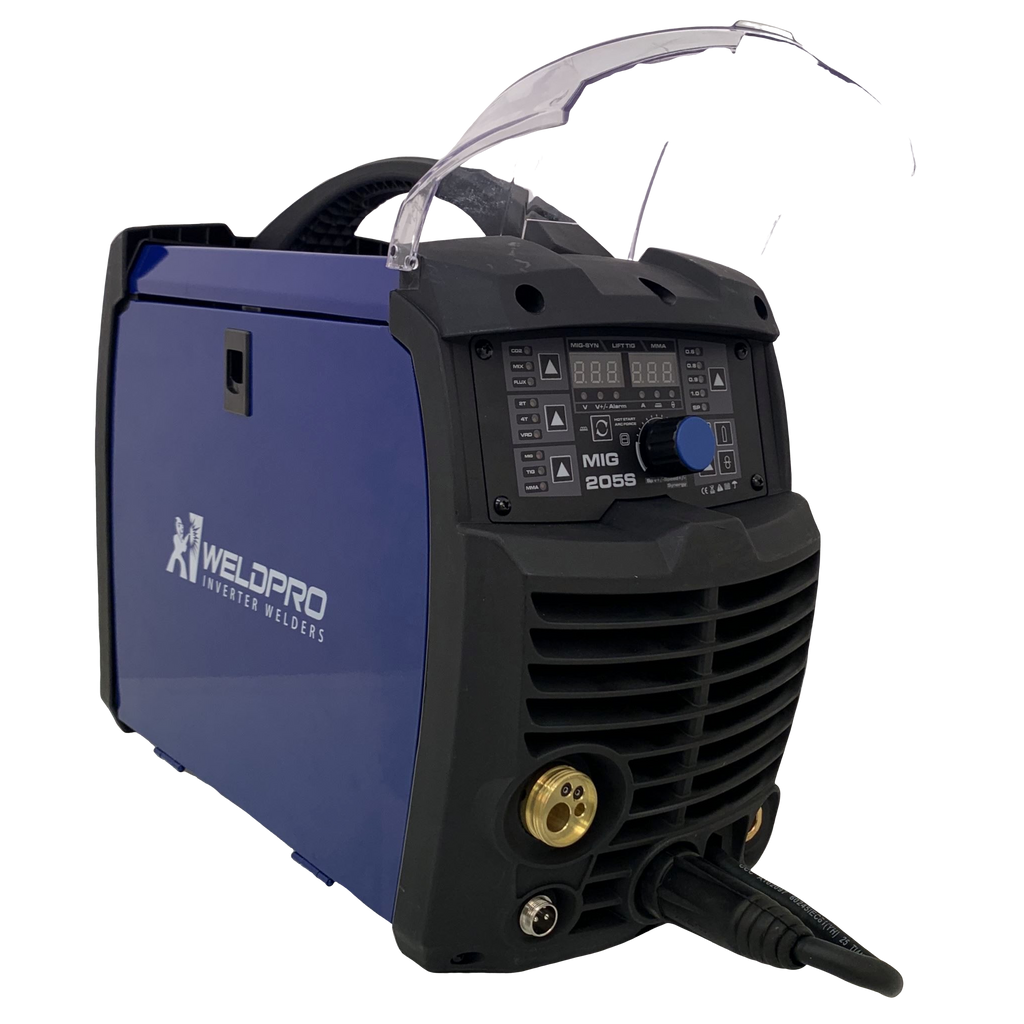 WeldPro Digital Mig 205 MIG/ARC/TIG GAS/GASLESS with Spool Gun