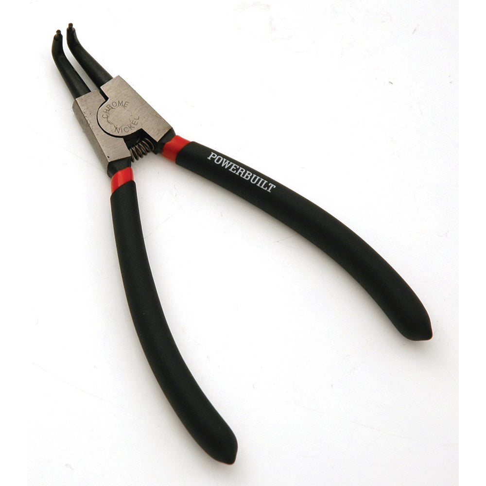 Powerbuilt 225mm/9 Bent Nose Internal Circlip Plier