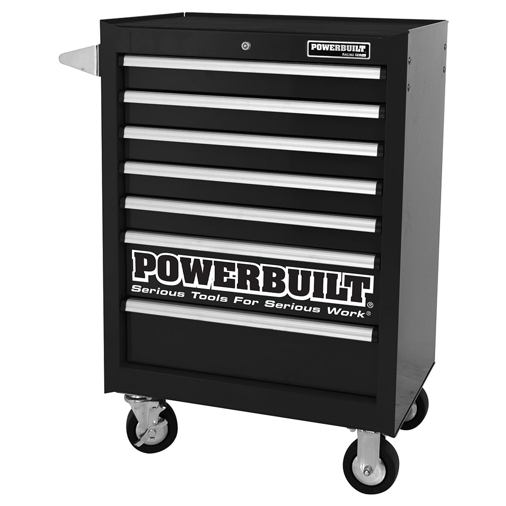Powerbuilt 7 Drawer Roller Cabinet - Black