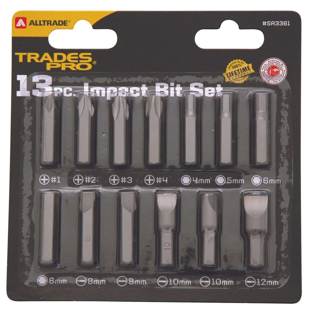 Trades Pro 13pc Impact Bit Set