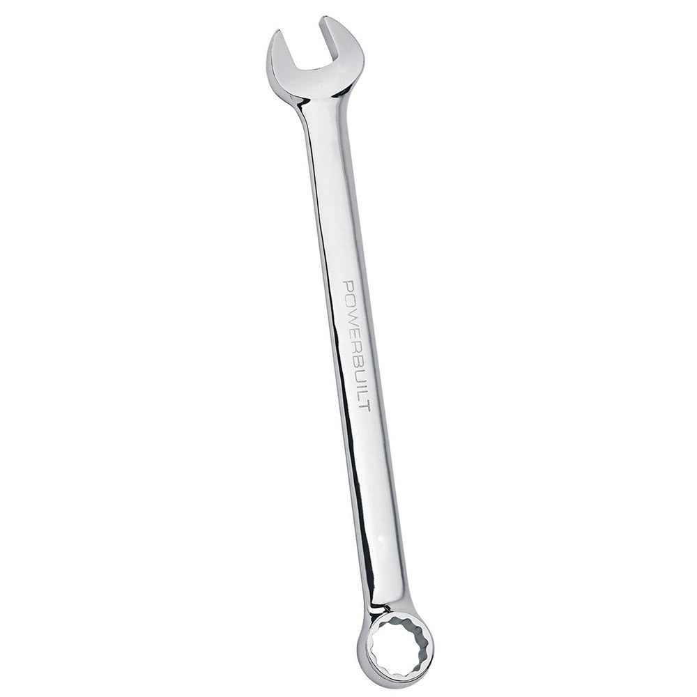 Powerbuilt 1/4 Ring and Open End Spanner - Mirror Polished