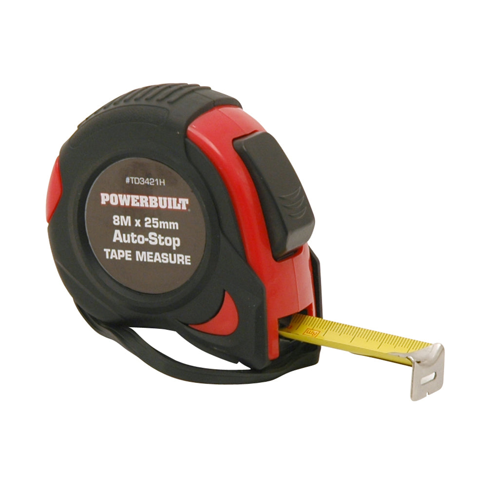 Powerbuilt 8M Metric Auto-Stop Tape Measure