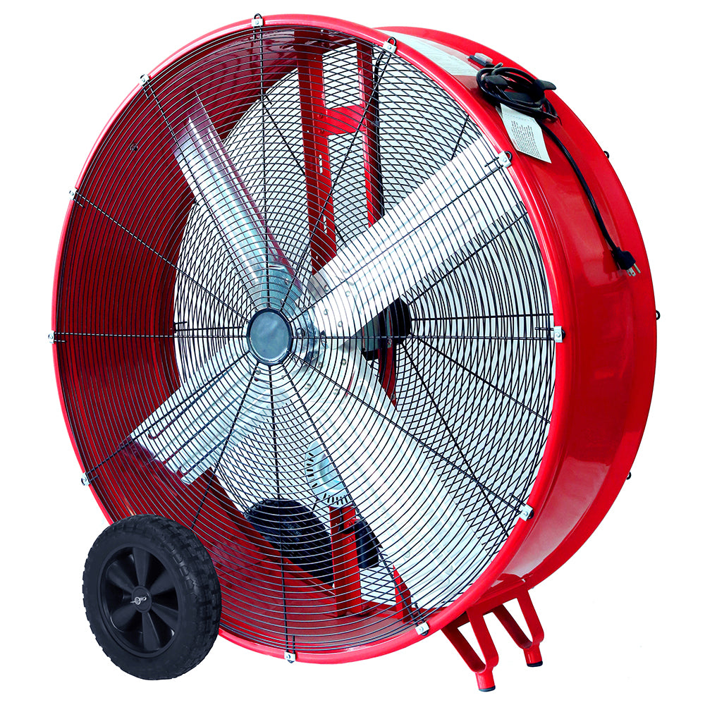Powerbuilt 106cm High Capacity Belt Drive Barrel Fan
