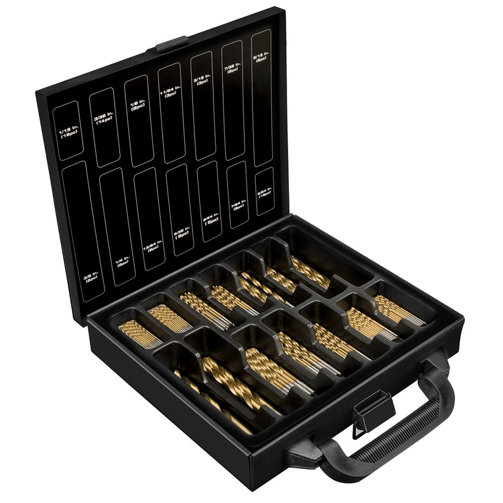 Powerbuilt-88pc Titanium Coated Drill Bit Set